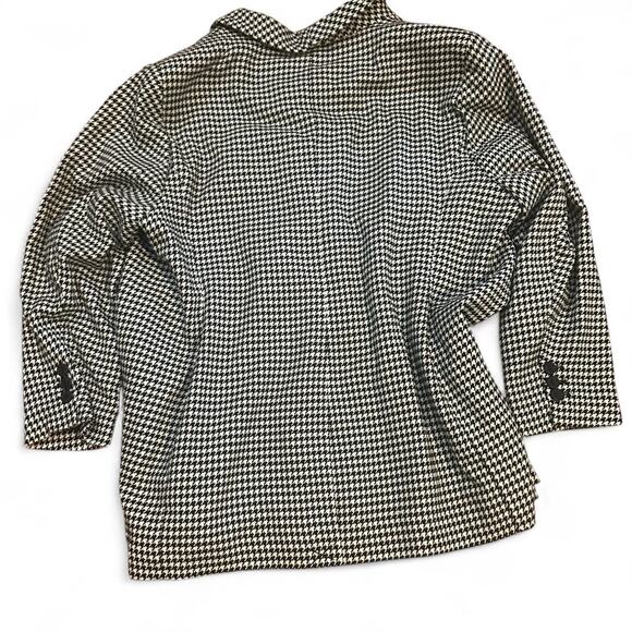 Black and white houndstooth blazer o - Picture 3 of 7